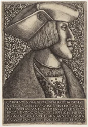 Retrato del emperador Carlos V, de «Opera Hopferiana [...]»