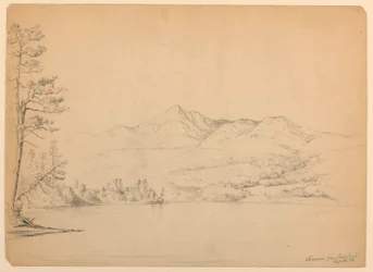 Montaña Chocorua desde el estanque de Cara, New Hampshire