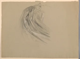 Estudio de drapeado para "Una Magdalena"