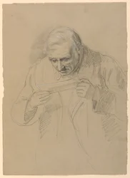 Dibujo, Padre de Daniel Huntington, 1859