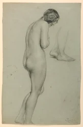 Dibujo, Desnudo femenino, 1858