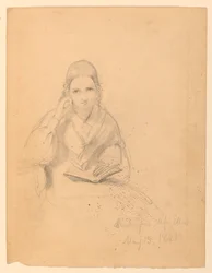 Dibujo, Srta. Elliot Sentada, 15 de mayo de 1841