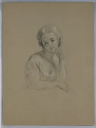 Dibujo, posible estudio para "Marth, 1860