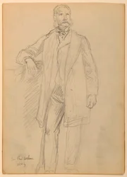 Dibujo, Presidente Chester A. Arth, 1884
