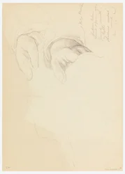 Dibujo, Boceto para un retrato de Bella Worsham, 1878