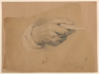 Dibujo, Estudio para "Communion of t, 1844