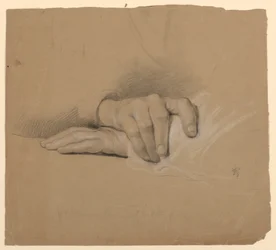 Dibujo, Estudio para "Communion of t, 1844