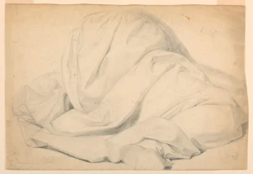 Dibujo, Estudio para "La comunión de los enfermos", 1844-45