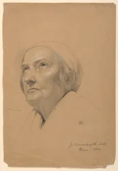 Dibujo, Estudio para "La comunión de los enfermos", 1844
