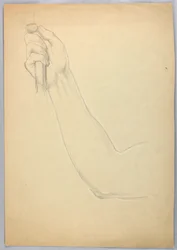 Dibujo, Estudio para duplicado de "C, 1850