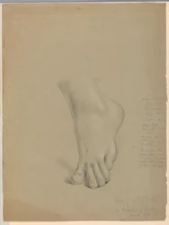 Dibujo, Estudio para duplicado de "Christiana", marzo de 1850