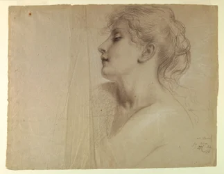 Dibujo, Estudio para "Justice and Pe, 7 de julio de 1878