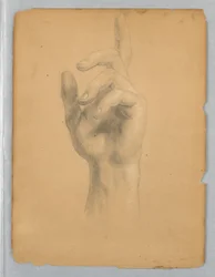 Dibujo, Estudio para "El sueño de Mercy", 1841