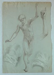 Dibujo, Estudio para "El sueño de Mercy", 1857-58