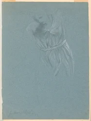 Dibujo, Estudio para "El sueño de Mercy", 1857