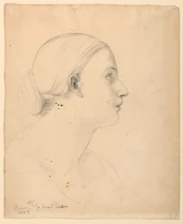 Dibujo, Estudio para "Lección sagrada", 1843