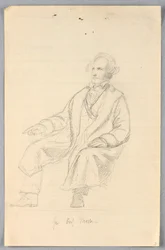 Dibujo, Estudio para "Grupo científico", 1858
