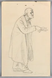 Dibujo, Estudio para "Grupo científico", 1858