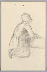 Dibujo, Estudio para "Grupo científico", 1858