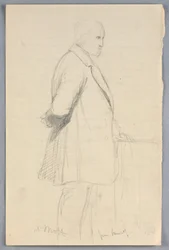 Dibujo, Estudio para "Grupo científico", 1858
