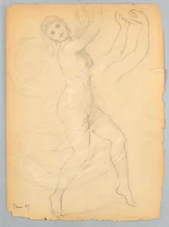 Dibujo, Estudio para la National Academy, junio de 1868