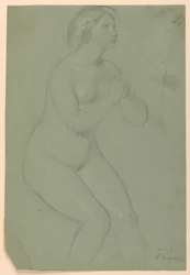 Estudio de Desnudo Femenino para "Una Magdalena"