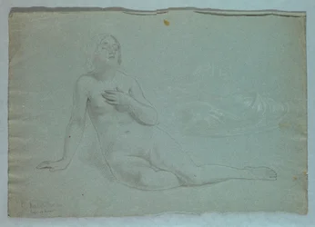 Estudio de figura de la Misericordia para "El sueño de la Misericordia"