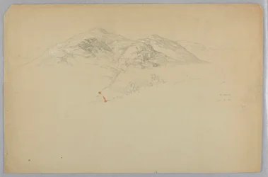 Boceto de paisaje, Monte Desierto, Maine