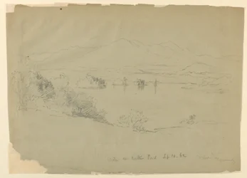 Boceto de paisaje, Walker Pond, New Hampshire
