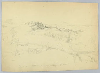 En la carretera más alta a Chocorua, mirando al norte, cerca del estanque Canas