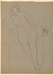Desnudo femenino sentado