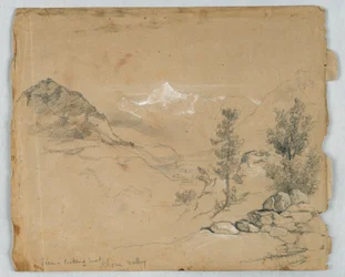 Sion, mirando al este, Valle del Ródano