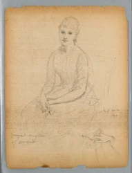 Boceto para el retrato de la hija menor de William Astor
