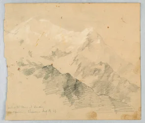 Boceto del Monte Blanco al amanecer