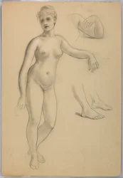 Desnudo femenino de pie