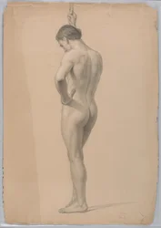 Desnudo Masculino de Pie