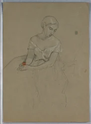 Estudio para "Recepción de Martha Washington"