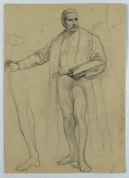 Estudio para "Tiziano Mostrando"