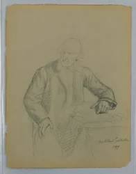 Estudio para un Retrato de Albert Gallatin, Sentado