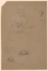 Estudio de mujer para "Filosofía y arte cristiano"