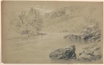 El Río Androscoggin en Gorham, New Hampshire