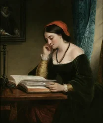 La estudiante aplicada, 1858
