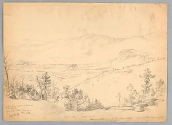 Vista hacia el sur desde el Monte Kearsarge, New Hampshire