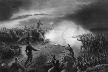 Ataque y rechazo de los rusos ante Sebastopol, Guerra de Crimea, 1857