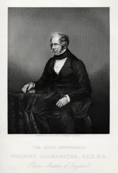 Henry John Temple, 3er Vizconde Palmerston, estadista británico, c1880