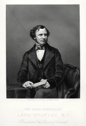 El Muy Honorable Edward Henry Stanley, 15º Conde de Derby, estadista británico, c1880