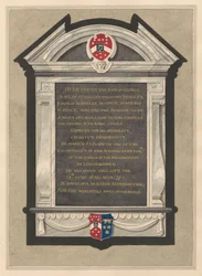 Conmemoración de Jorge, conde de Berkeley, en la iglesia de Cranford