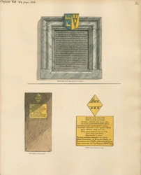 Conmemoración a Elizabeth Grene también de Anne Grey de la iglesia de Enfield