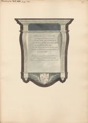 Monumento a John William de la iglesia de Harlington