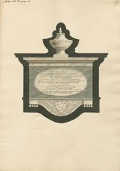 Monumento conmemorativo a Martha, Philip y George Joseph Cocks de la iglesia de Acton